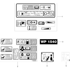 Labels Assembly for Wacker WP1540