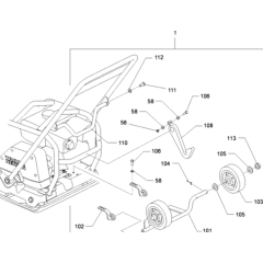 Wheel Kit for Wacker WP1540