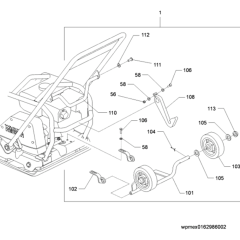 Wheel Assembly for Wacker WP1540A