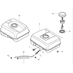 Fuel Tank Assembly for Wacker WP1550A