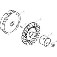 Flywheel Assembly for Wacker WP1550A