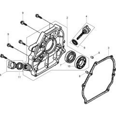 Crankcase Cover for Wacker WP1550A
