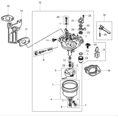 Carburettor Assembly for Wacker