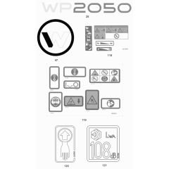 Decals for Wacker WP2050Aw
