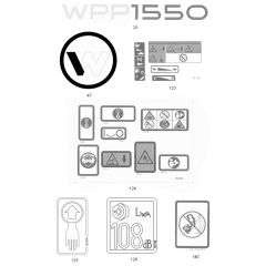 Decals for Wacker WPP1550A