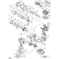 Main Assembly for Hikoki WR36DA