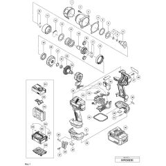 Main Assembly for Hikoki WR36DE