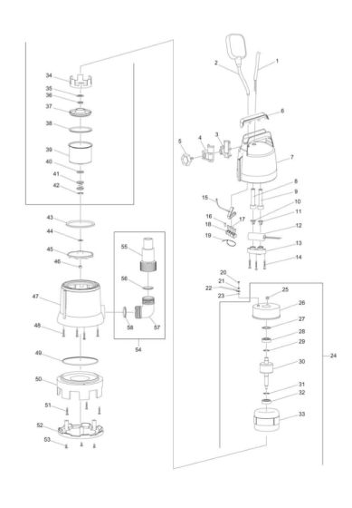 Makita PF0410 Pump Assembly