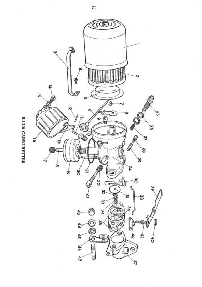 Filter Clip Screw for Villiers C12 Engine - OEM No. E11532