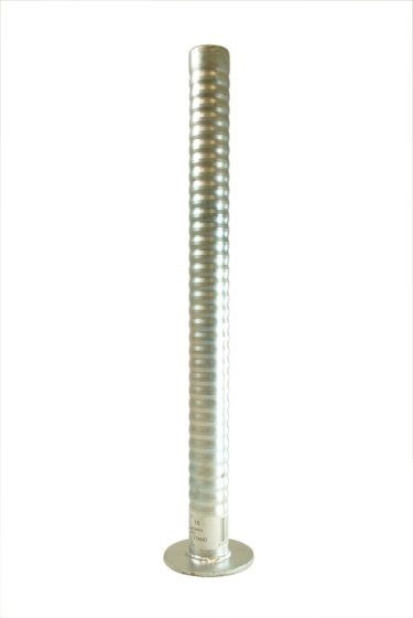 48mm Trailer Prop Stand, 600mm, Serrated Tube, 110mm Base, No Handle