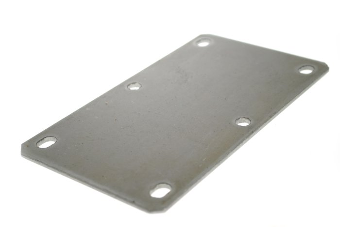 Suspension Mounting Plate, 6 x M8, For 350-550 kg Units, Self-Colour Steel