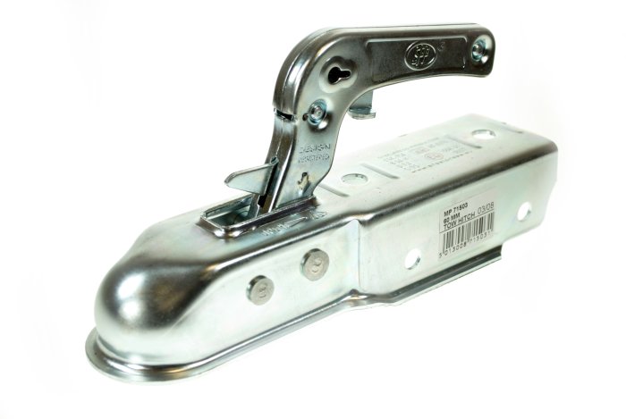 Trailer Coupling Head 60mm Square Unbraked 750kg Pressed Steel