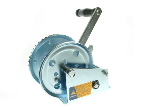 Trailer Hand Winch 545kg, 4.3:1 Single Speed, No Strap