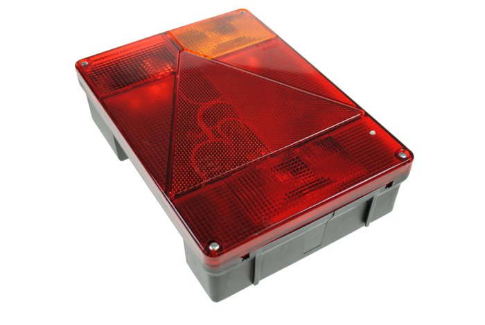 Radex 6800 Rectangular Right Hand Rear Combination Lamp, 5+4 Pin, 12V
