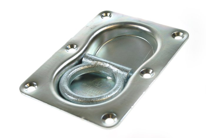 Recessed Lashing Ring, Double, 1000kg, Zinc Plated, 146 x 106mm