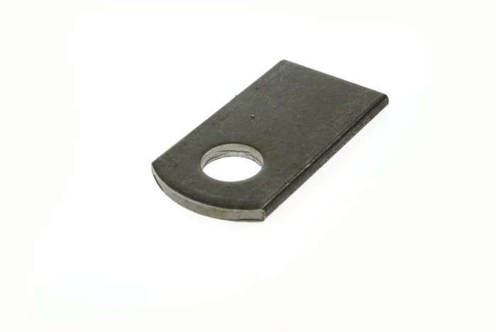 Drop Catch Plate, 92 x 50 x 22 mm, Self Colour, Weld-On, Rounded End