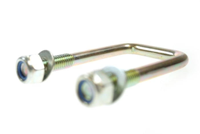U-Bolt 40 x 60 mm, Zinc Plated, With Locking Nuts & Washers
