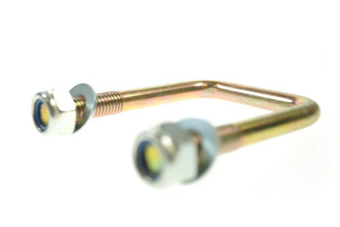 U-Bolt 80 x 86mm, High Tensile, Zinc Plated, With Nuts & Washers