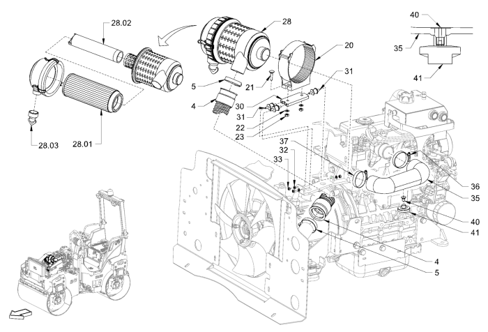 Air Filter System for Hamm