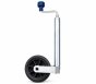 34mm Telescopic Jockey Wheel, Smooth Tube, 75kg, 155mm Plastic Wheel