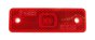 LED Marker Lamp, Rear Red, 12/24V, Horizontal, IP66, With Reflector