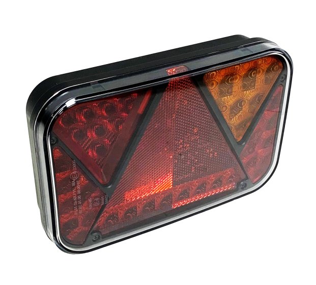 12V LED Right Hand Rectangular Quick Fit Combination Lamp - 5 Pin