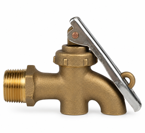 Brass Barrel Tap 3/4" BSP Lockable for Drum Dispensing