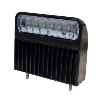 LED Number Plate Lamp, 12/24V, Aspock Regpoint II, Surface Mount With Bracket