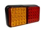 LED Double Module Trailer Lamp 10-30V, 80mm, Stop/Tail/Indicator