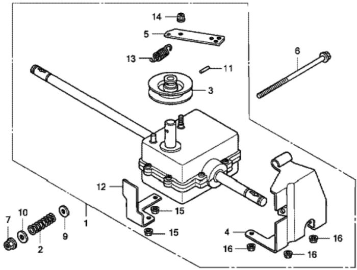 Transmission for Honda HRG536C1 - PDE/A Lawn Mower