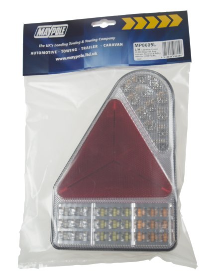 Triangle LED Rear Combination Lamp Left Hand 10-30V with Reflector