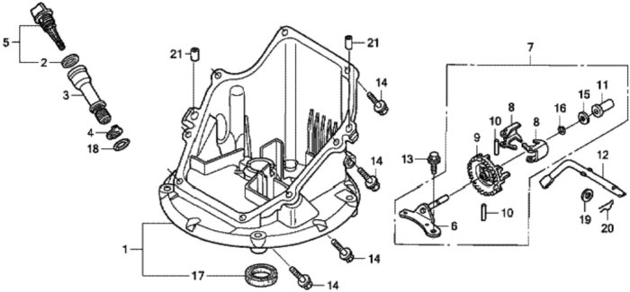 Oil Pan for Honda HRG536C1