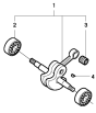 Crankshaft Assembly For Husqvarna 3120XP Chainsaw 