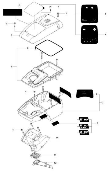 Cylinder Cover Assembly for Husqvarna K760 Disc Cutters