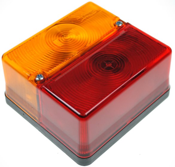 Britax Square Rear Combination Lamp, 12V Bulb, Stop/Tail/Indicator