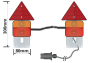 Magnetic Trailer Lighting Module (12v) c/w Cable and 7-Pin Plug