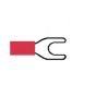 Red Pre-Insulated Spade Terminals - 5.30mm Pack of 100 - 2-001-04