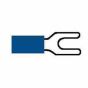 Blue Pre-Insulated Spade Terminals - 3.70mm (Pack of 1000) - 3-001-07
