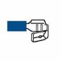 Blue Pre-Insulated Piggy-Back Terminals - 6.30mm Pack of 100 - 2-001-15