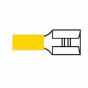 Yellow Pre-Insulated Push-On Terminals - 9.50mm (Pack of 1000) - 3-001-19