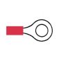 Red Pre-Insulated Ring Terminals - 6.40mm (Pack of 1000) - 3-001-20