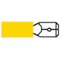 Yellow Pre-Insulated Blade Terminals - 6.30mm (Pack of 50) - 0-001-28