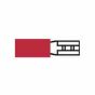 Red Pre-Insulated Push-On Terminals - 2.80mm Pack of 100 - 2-001-30