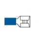 Blue Pre-Insulated Push-On Terminals - 8.00mm (Pack of 50) - 0-001-40