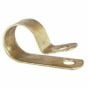 Brass P Cable Clips for 10mm diameter cable (Pack of 25) - 0-002-67