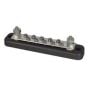 10-Screw Tin-Plated Copper Bus Bar with 2 x 3/16” UNF Studs - 150A - Each - 0-005-55