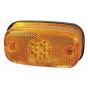 Amber LED Side Marker Lamp with Reflex Reflector and Screw Cable Connections - 24V - Each - 0-169-60