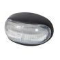 Clear LED Oval Front Marker Lamp - 12/24V - Each - 0-170-20