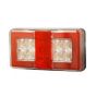 4 Function LED Commercial Rear Combination Lamp - Stop/Tail/DI/Ref - 12/24V - Each - 0-300-80