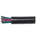 Black Polypropylene Deep-Section Convoluted Split Tubing - 10NW x 50m - 0-328-10